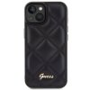 Guess GUHCP15SPSQSQSK iPhone 15 / 14 / 13 6.1 czarny/black hardcase Quilted Metal Logo
